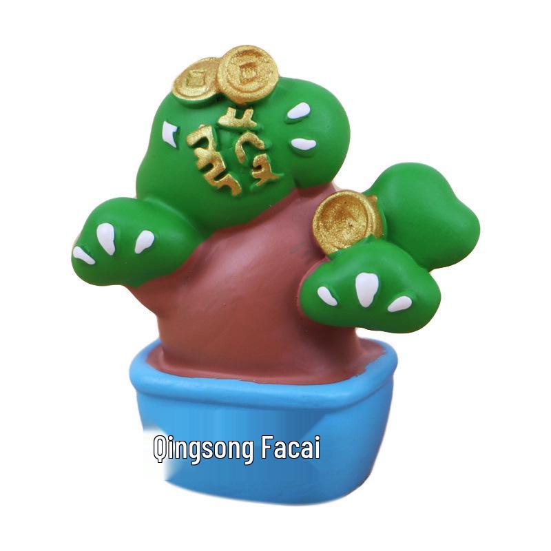 Fortune Tree Desktop Ornament: Cute Money Flower for Office Décor