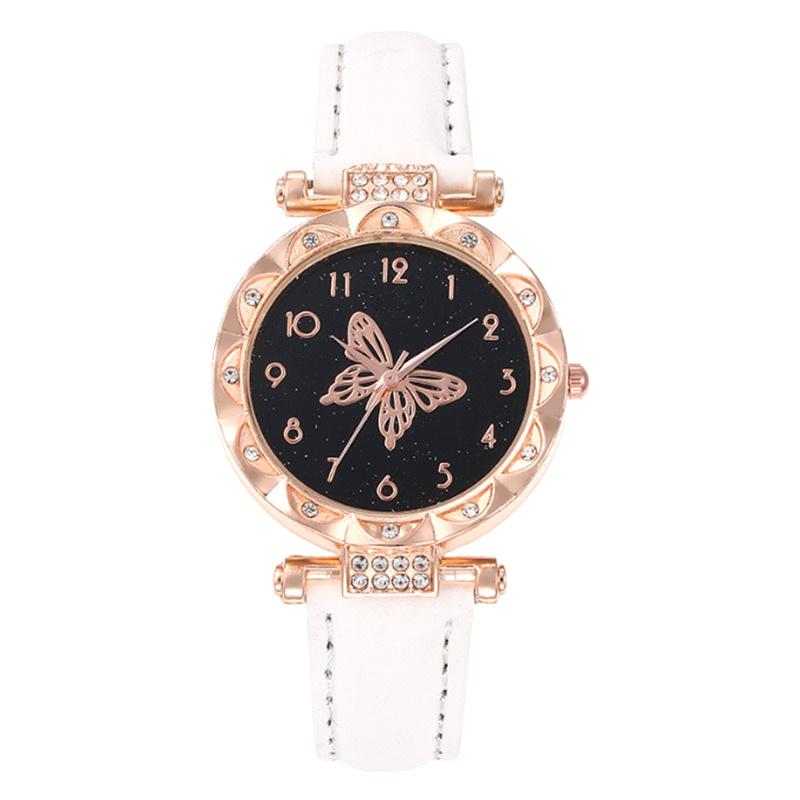 The  Women'S Bracelet Watch Is A Stylish Simple Butterfly Five-Piece Watch Set