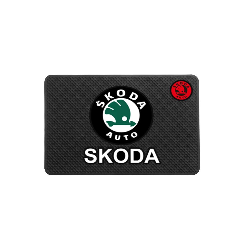 Car Sticker Car Dashboard Non Slip Phone Mats Anti-slip Silicone Pads Accessories For Skoda Octavia A5 A7 Fabia Kamiq Vrs Superb NL6