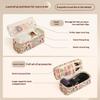 Double-Layer Hair Dryer Storage Bag Portable Large Capacity Dustproof Curler Makeup Bag With Handle Carrying Case For Travel