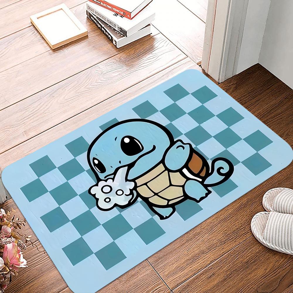Коврик для двери с принтом Pokemon Пикачу Генгар, противоскользящий ковер для гостиной, спальни, дивана, ковер для пола для детей, декор