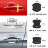 GuuYi Improved Door Handle Protector for Probox 160 Series Carbon Fiber TPU 4 Pieces Anti Scratch Bowl Cover Set