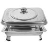 Stainless Steel Chafing Dish Food Tray Practical Catering Warming Trays Metal Pot Pans  Dining