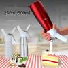 250/500ML Cream Dispenser Whisk Cake Coffee Milk Tea Decoration Baking Tools Artisan Cream Frother Aluminum Decorative Spout