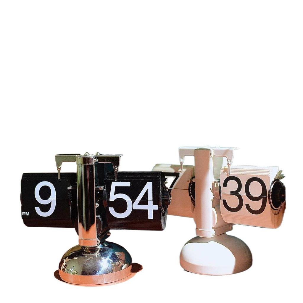 Creative Retro European Automatic Mechanical Desk Clock - Modern Simple Living Room Ornament