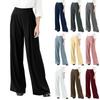 Women's Fashionable Drape High Waist Wide Leg Versatile Casual Loose Trousers