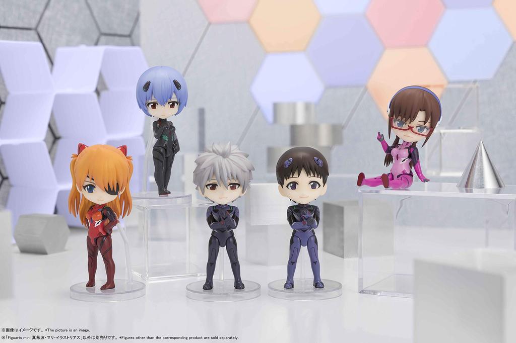 TAMASHII NATIONS Figuarts mini Evangelion Makinami Mari Illustrious примерно 90 мм окрашенная подвижная фигурка из ПВХ и АБС