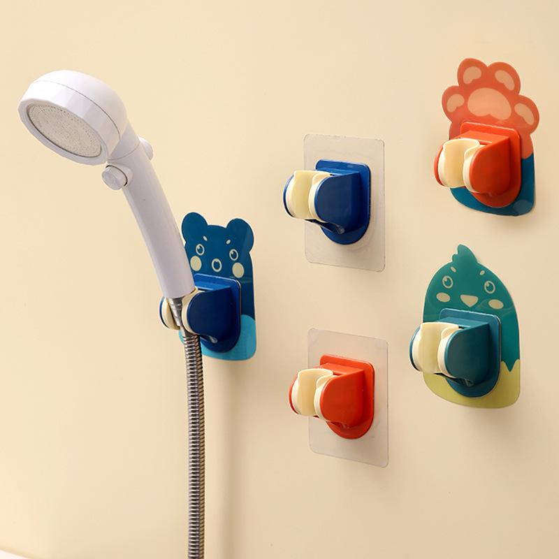Держатель для душевой лейки, настенный кронштейн для душевой лейки без перфорации, силиконовая присоска, не требуется сверлить для мрамора, стекла, керамики