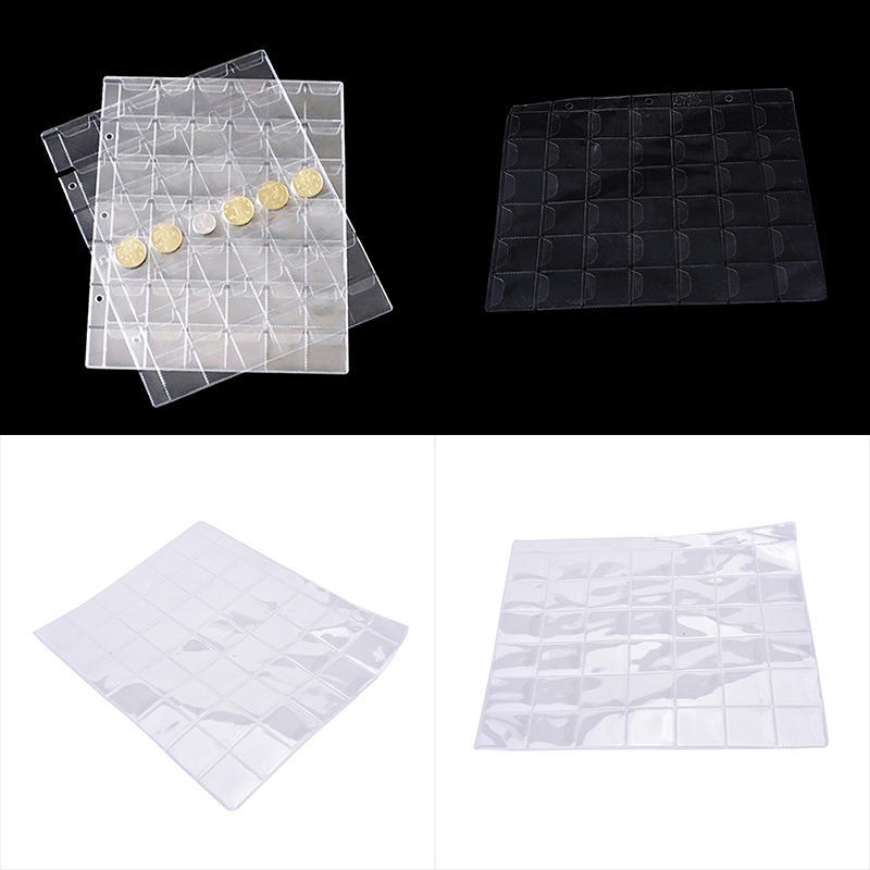 Прозрачный 42 кармана, пластиковые держатели для монет, чехол для хранения денег, альбом