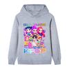 B1201 Детская толстовка с капюшоном с длинными рукавами и принтом Sajaboys Kpop Rumi Zoey Mira для мальчиков и девочек