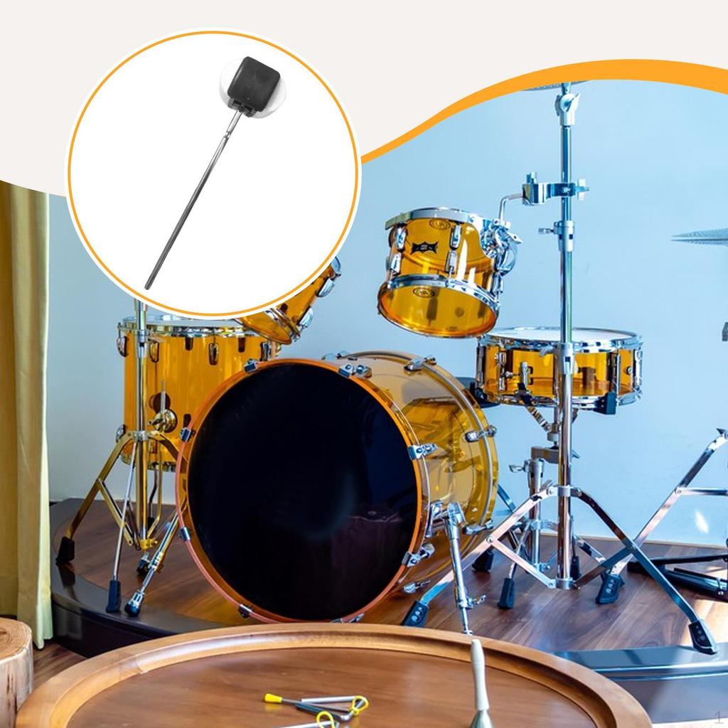 Колотушка для педали бас-барабана, педали для бочки, металлический вал, палочки для перкуссии для выступления