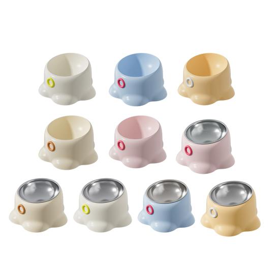 Elevated Pet Bowl Non-Slip Tilted Dog Food Dish Anti Vomiting Raised Pet Food Water Bowl for Medium Small Dogs Cats