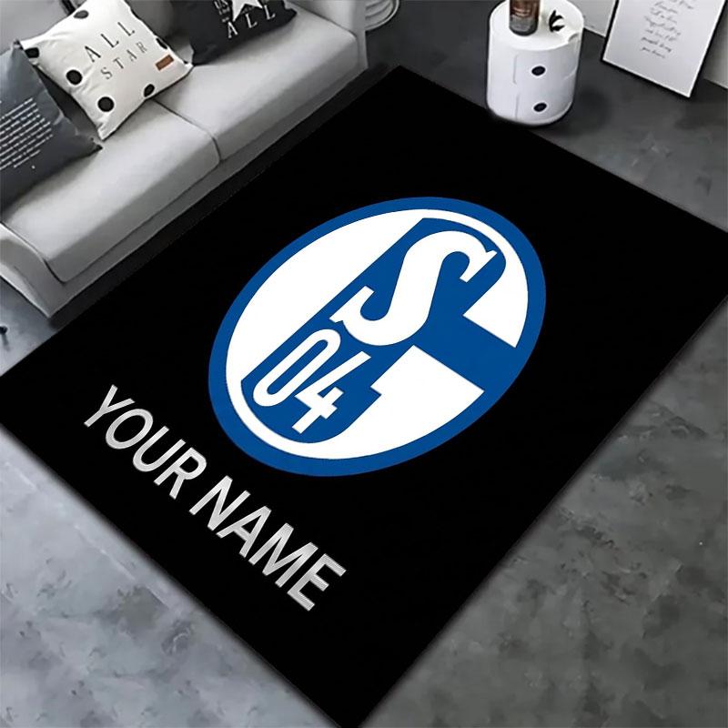 FC Schalke 04 Custom Name Carpet Rug for Living Room Bedroom Home Sofa Decoration,Kids play Non-slip Floor Mat