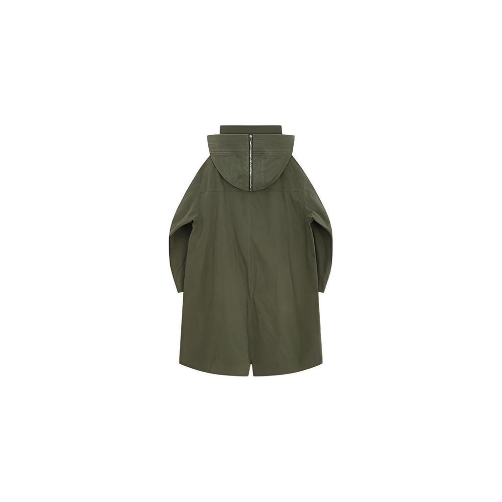 We11done Logo Cotton Field Long Sleeve Zip Coat Unisex Coats Khaki WD-JP3-23-159-M-KK