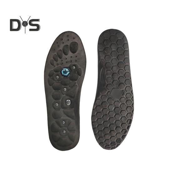 2 Pairs Magnetic Acupressure Insoles Breathable Pain Relief Shoes Inserts Men Women Arch Support Orthopedic Cushioning Heightening Massage Foot Pads