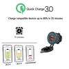 Dual QC3.0 USB Charger Socket Waterproof Quick Charge 3.0 Power Outlet Adapter for 12V/24V Car Boat Marine Motorcycle