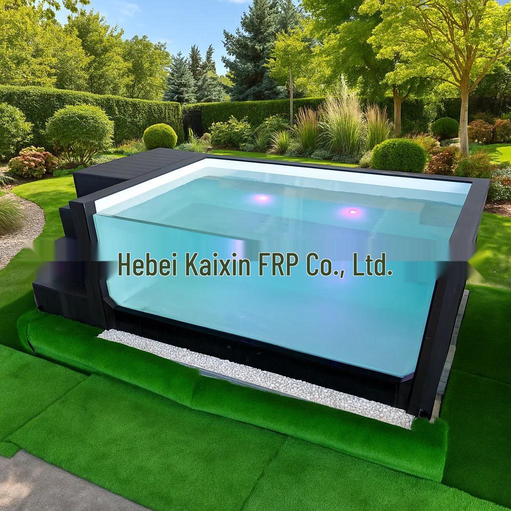 Movable Outdoor Glass Fiber Swimming Pool: Easy-to-Install Small Prefabricated Garden Pool