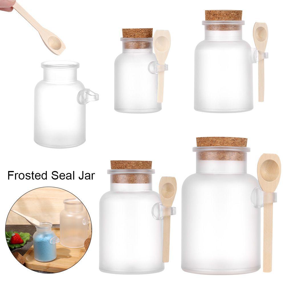 Многоразовый органайзер с пробковой пробкой, матовое уплотнение, банка для соли для ванны, контейнер для хранения