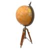 Декоративная карта мира, глобус, орнамент с деревянной подставкой-треногом/образовательная
