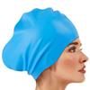 Утолщенный дизайн Водонепроницаемая шапочка для плавания Мягкая шапочка для снорклинга Шапка для серфинга Силиконовый головной убор для плавания Женщины