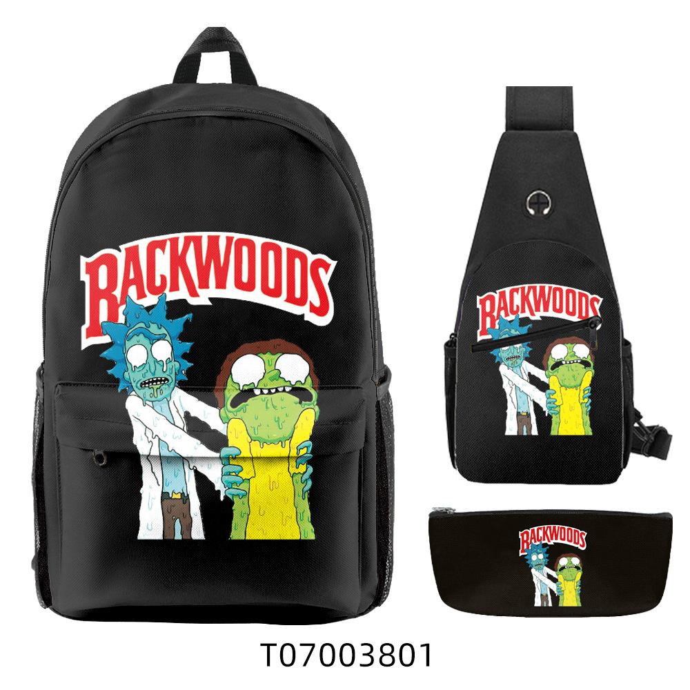 Популярный 3D Рюкзак Backwoods Сигара Студенческий Рюкзак для Кампуса Дорожная Сумка