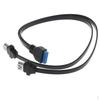USB 3.0 20-контактный на 2 разъема Type-A Female Адаптер Y-образный кабель