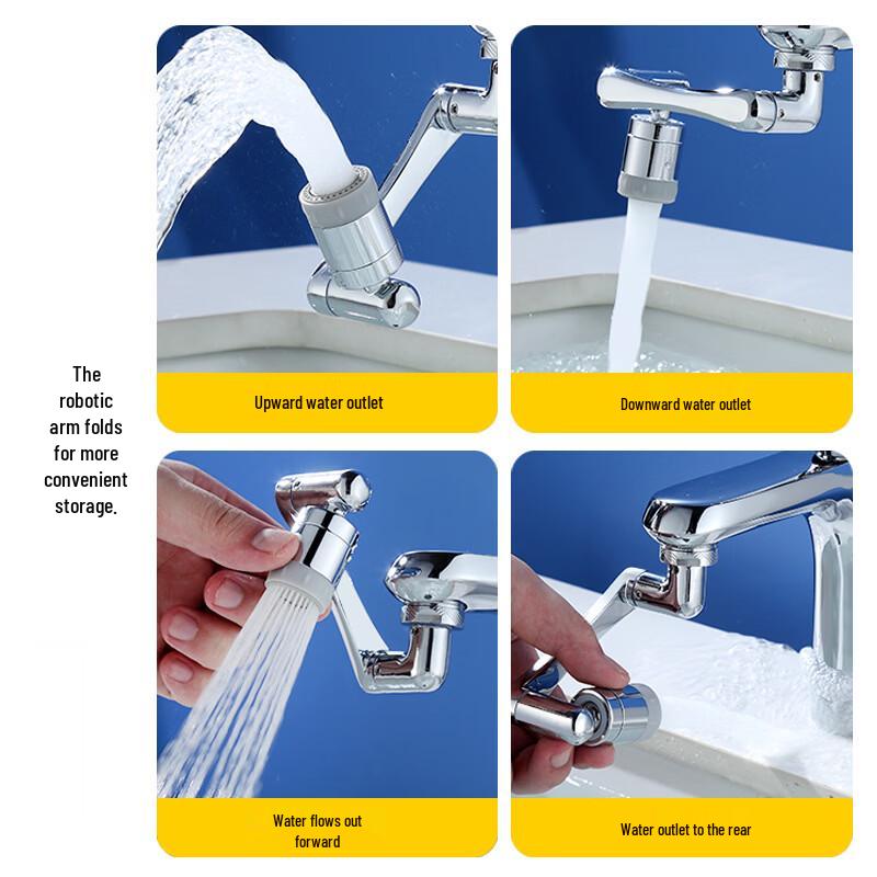 1080° Rotating Robotic Arm Faucet