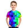 Baby Boy Cartoon Casual T-shirt Girl Abstract Fashion T-shirt Summer Short-sleeved O-neck T-shirt