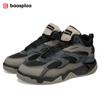 BAASPLOA Зимние мужские кроссовки Кожаная повседневная модная водонепроницаемая спортивная обувь для мужчин Плюшевые теплые мужские кроссовки Нескользящая уличная повседневная спортивная обувь