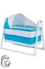 Luxury Portable Swinging Basket Cradle Hammock Cradle Renewed Technology and Comfort-Blue