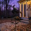 Whimsical Witch Silhouette Garden Wind Spinner, Halloween Yard Art Metal Outdoor Decorative Spinner Stake, Flying for Lawn Patio Pathway Fall