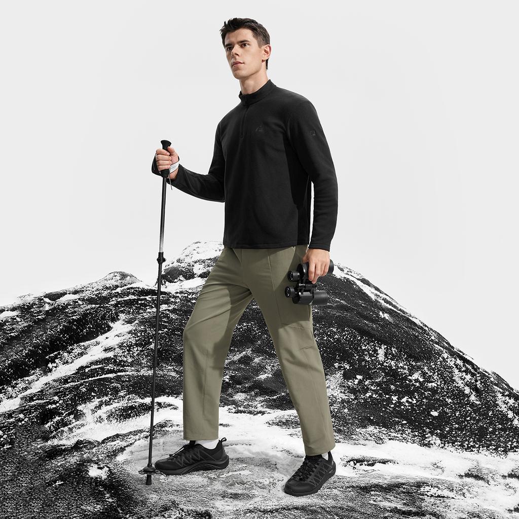 Fila Explorer Простая Однотонная Повседневная Спортивная Уличная Горная Повседневная Классическая Универсальная Удобная Флисовая Теплая Футболка с Длинным Рукавом A11M547207FBK