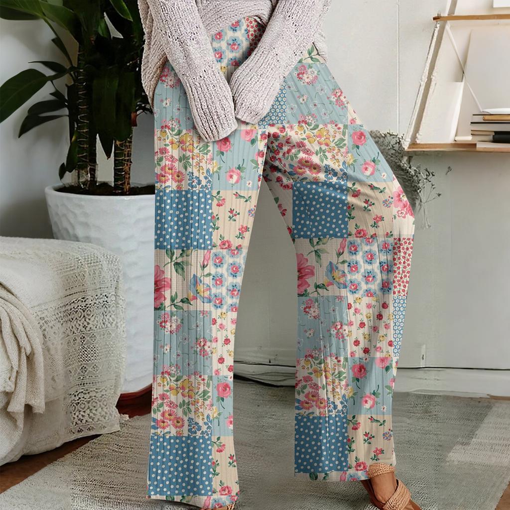 Pajama Pants, Sleepwear, Casual Drawstring Elastic Waist Pants, Comfortable Straight-leg Loose Pants