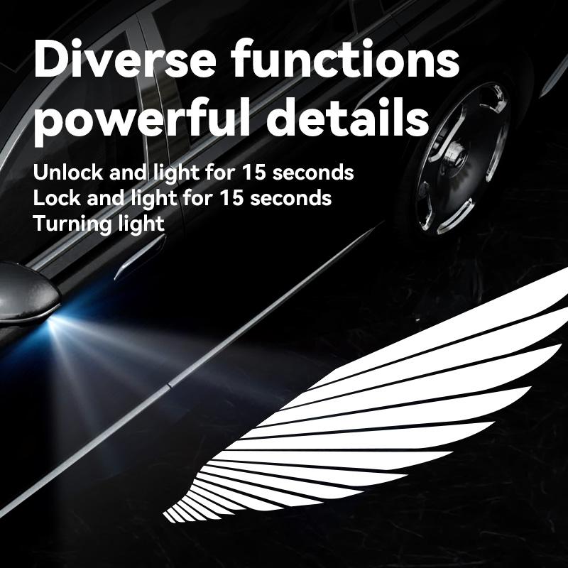 2pcs Car Rearview Mirror Light For Benz A C E S W246 W176 W212 SC/W204 W221 W219 W209 C117 X156 Laser Ghost Projection LED Lamp
