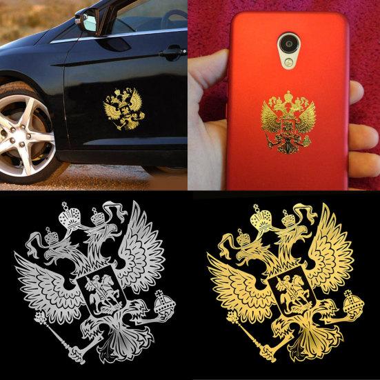 Car Auto Decals Russian Federation Eagle Emblem Phone Laptop Sticker Decor