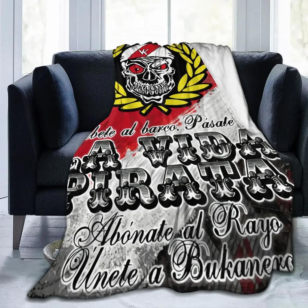 Rayo Vallecano Throw Blanket Customizable Comfortable Suitable For Sofa AntiPilling