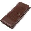 Stylish Women's Wallet Made of Genuine Textured Leather CANPELLINI Wallet 21607 Brown