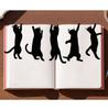 5PCS Cats Shaped Book Clips Page Holders Unique Animal Theme Iron Bookmarks Book Clips Office Supplies for Book Lovers