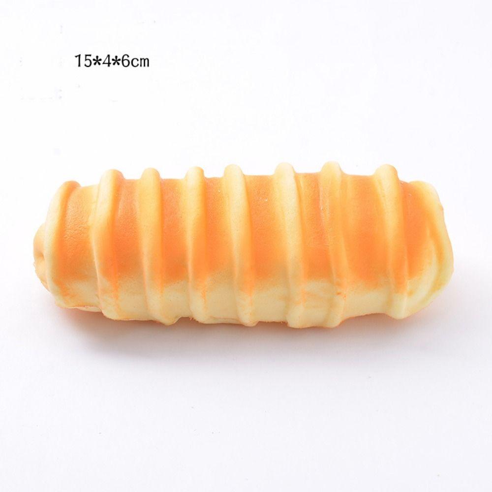 Tease People Simulation Bread SqueezeToys Spoof Simulation Bread Model Desktop Decoration