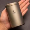 TOMSHOO Tea Tin Jar 35ml/80ml/120ml/200ml Lightweight Titanium Tea Storage Canister for Coffee