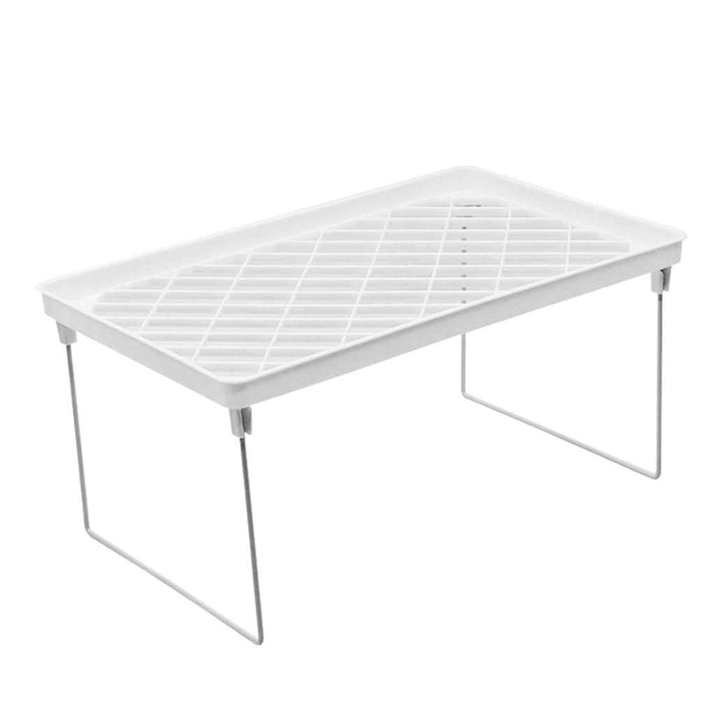 Штабелируемая настольная полка-шкафчик Многофункциональная лаконичная кухонная стойка для хранения Складная полка для хранения Маленькая