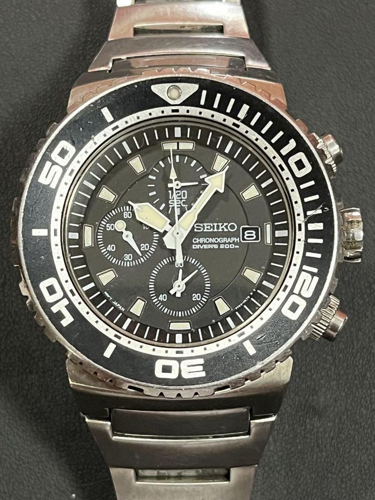 [USED] Rare Seiko Caesar Chronograph Watch, Chronodiver