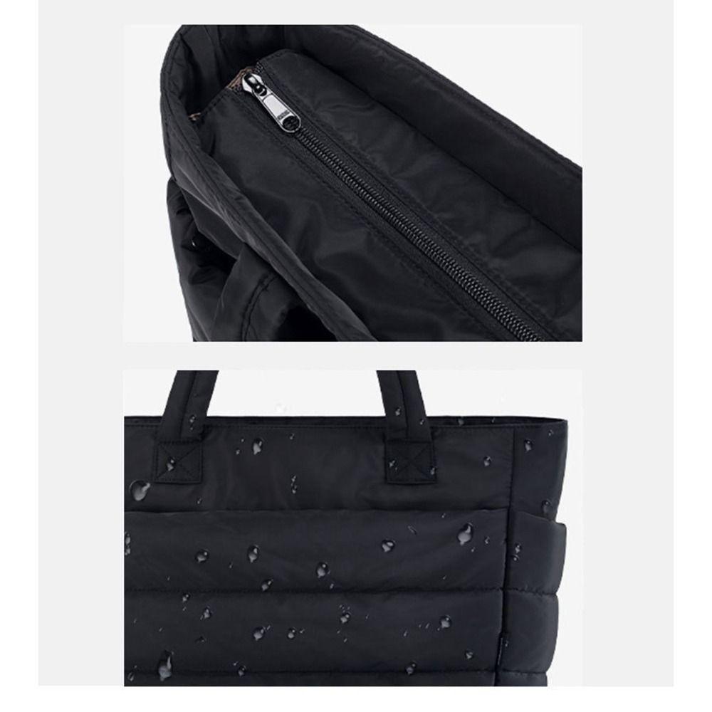 Сумка-тоут большой вместимости с хлопковой подкладкой, легкая стеганая сумка-тоут, дорожная сумка, ручная сумка, унисекс