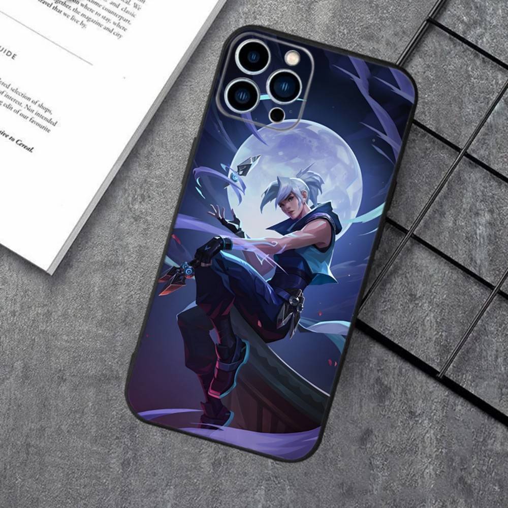 Чехол для телефона V-Valorant Jett Game для iPhone 16e,16,15,14,13,12,11,XS,XR,X,8,7,Pro,Max,Plus,mini Силиконовый Черный Чехол