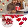 Valentine's Day Red Love Ornament  DIY Wooden Crafts Festival Wedding Desktop Decoration