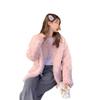 Новая маленькая ароматная куртка из овечьей шерсти, женская, с имитацией меха кролика, свободная и тонкая, теплая, плюшевая верхняя часть
