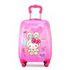 Детский чемодан на колесиках с героями мультфильмов, детский дорожный чемодан на колесиках, сумка для багажа на колесиках, чемодан для ручной клади, подарок для детей, розовый чехол на тележке для девочек, 18 дюймов