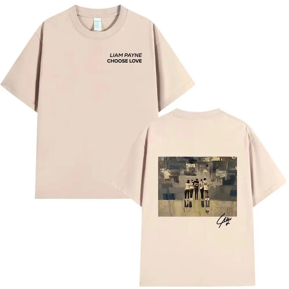 Лиам Пейн Футболки с принтом 'Choose Love' Дани Пейн Подарок для фанатов Мужская Женская Одежда Футболки с коротким рукавом Оверсайз Хип-хоп Футболка