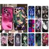 Чехол для телефона для iphone 17 Pro Max 17 Pro Air 16 15 14 13 Pro Max 15 16 Pro 15Plus Аниме Девушка Арт Глаза Ужаса
