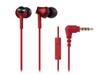 Наушники для смартфонов с пультом дистанционного управления Red RD Audio-Technica In-ear control/micphone ATH-CK350iS